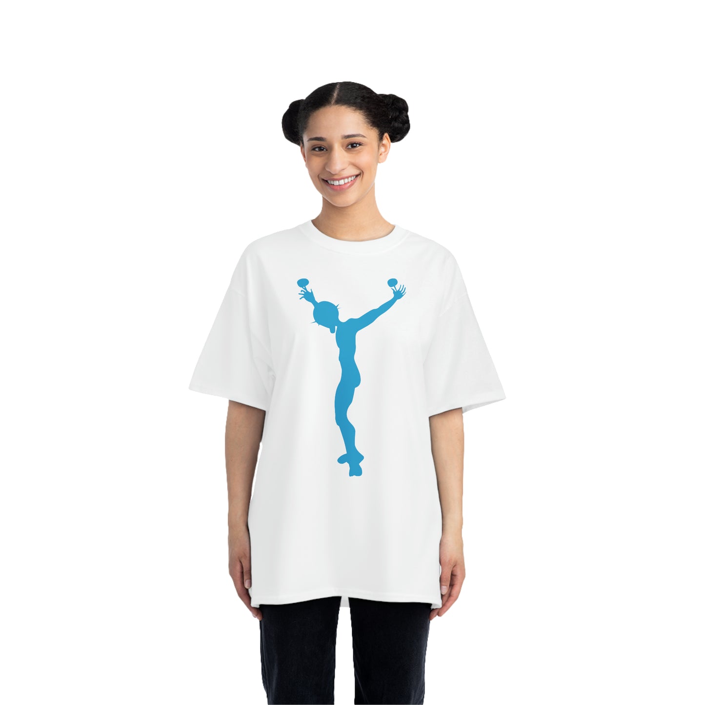 j7 T-shirt white-blue