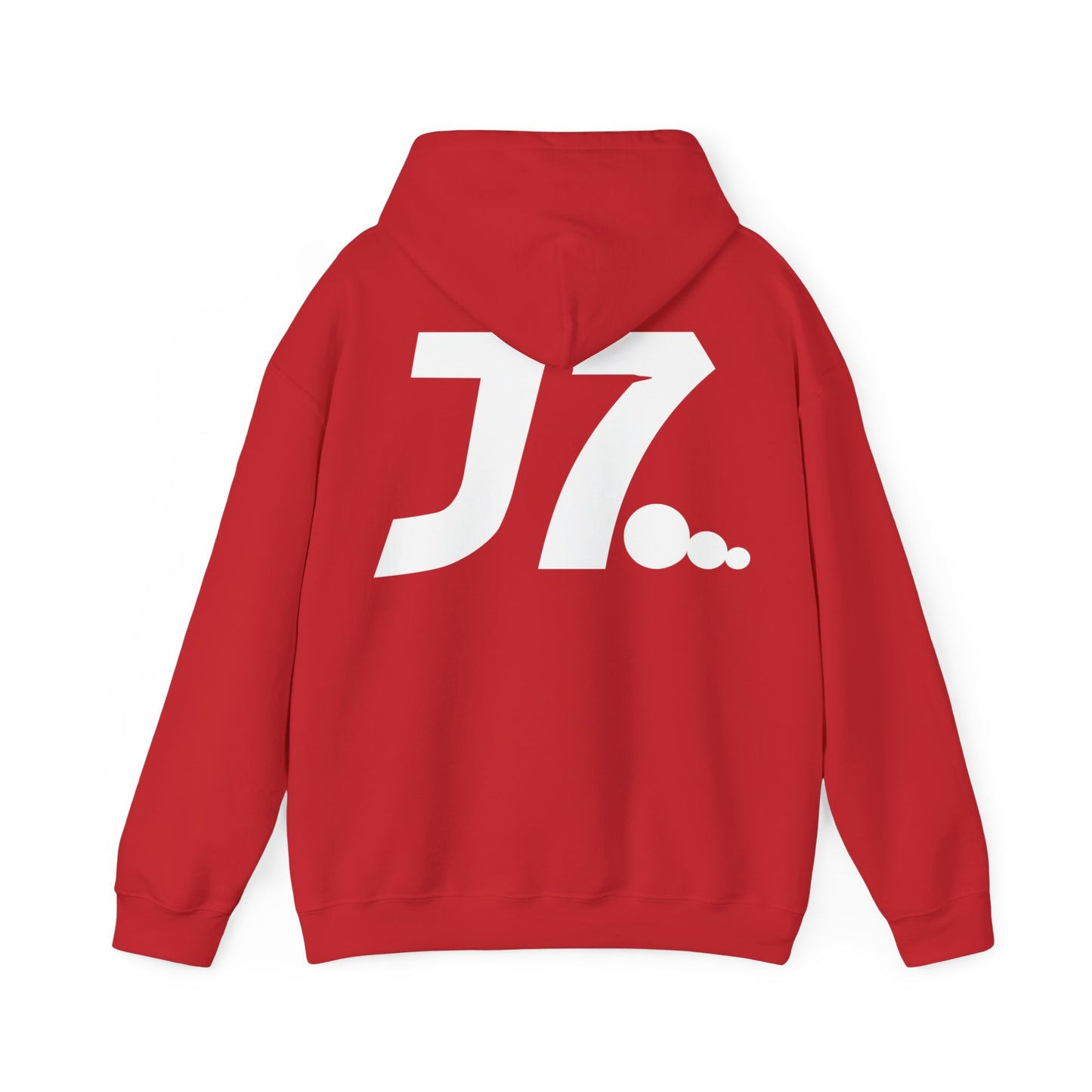 j7 hoodie red-white