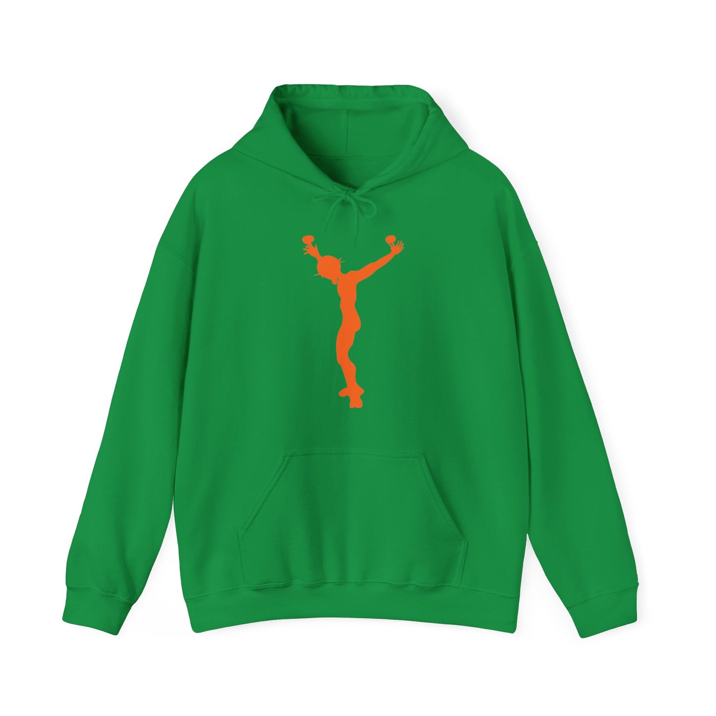 j7 hoodie green-orange