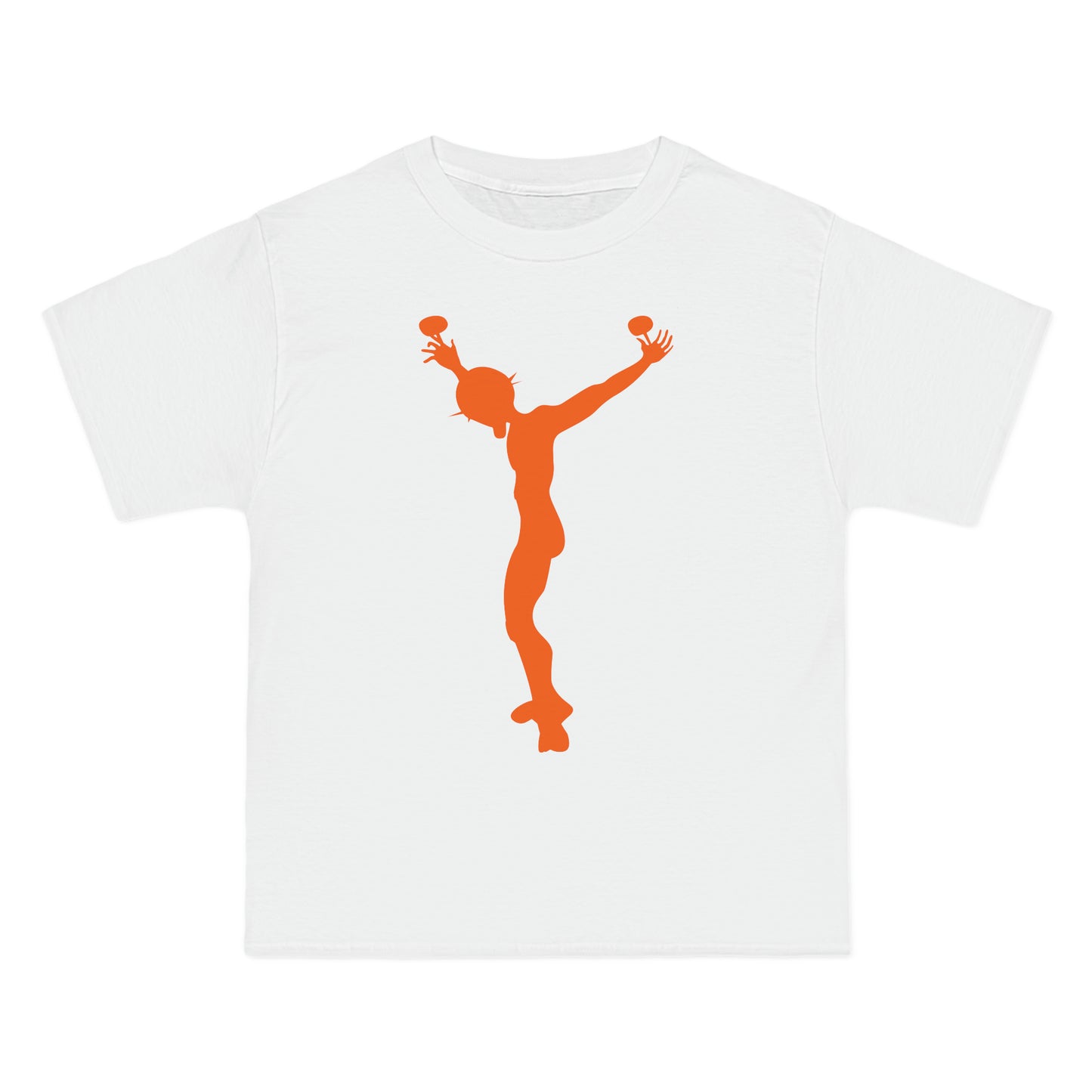 j7 premium T-shirt white-orange